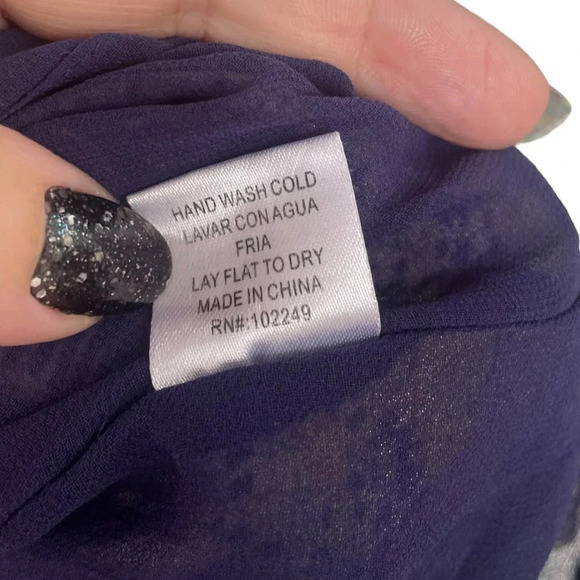 Skies Are Blue Women's Floral Plaid Mini Dress Size Medium Drawstring - Picture 4 of 6